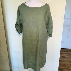 Rosemarie 100% linen dress size XL Made in Italy